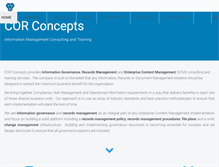 Tablet Screenshot of corconcepts.co.za